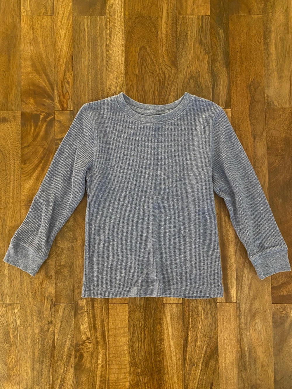 Kids Long-Sleeve Thermal Top - Heather Blue